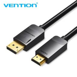 Cable DP a HDMI   Macho/Macho / 1.5M / Negro  HADBG  Vention