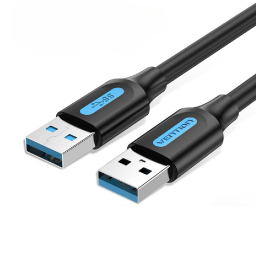 Cable USB 3.0-A   Macho a Macho / 1.5M / Negro  CONBG  Vention