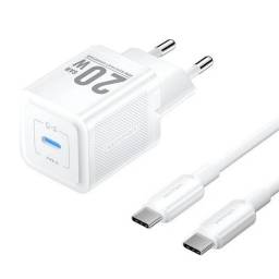 Cargador de Pared USB-C GaN   USB-C a USB-C  20W / Blanco  TZ-FEPW0-EU-01  Vention