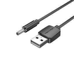 Cable de Poder USB-A a DC 3.5 mm x 1.35 mm   5V / 1.5M / Negro  CEXBG  Vention