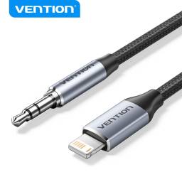 Adaptador de Audio Lightning a 3.5mm   Macho/Macho / 1.5M / Gris  BMCHG  Vention