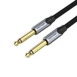 Cable de Audio 6.35 mm TS   Macho/Macho / 1.5M / Gris  BASHG  Vention
