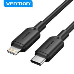 Cable USB-C a Lightning   3A / 2M / Negro  LAKBH  Vention