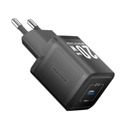 Cargador de Pared USB-C GaN   20W / Negro  FEPB0-EU  Vention