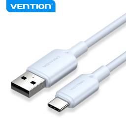 Cable USB-A 2.0 a USB-C   60W / 3A / 2M / Celeste  CTQLH  Vention
