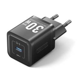 Cargador de Pared USB-C GaN   30W / Negro  FEZB0-EU  Vention