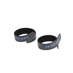 Velcro para Cables 12 Piezas   0.12M / Negro  VWW-Y248-12P  Vention