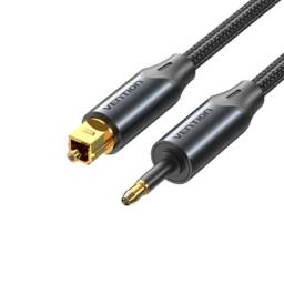 Cable de Audio Toslink a 3.5mm Mini Toslink   Macho/Macho / 2M / Negro  BKCBH  Vention