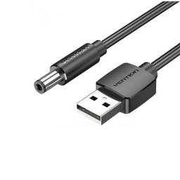 Cable DC Power USB-A a 5.5 mm   0.5M / Negro  CEYBD  Vention