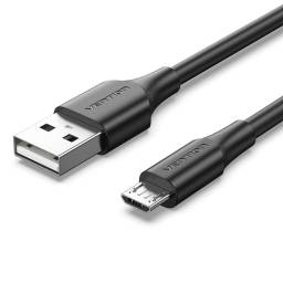 Cable USB-A a Micro USB-B   Macho/Macho / 2A / 1M / Negro  CTIBF  Vention